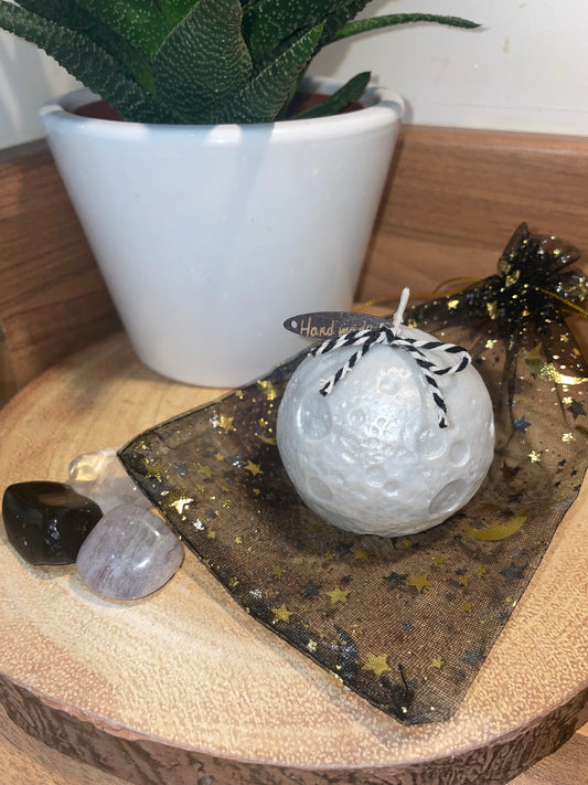 3D moon candle